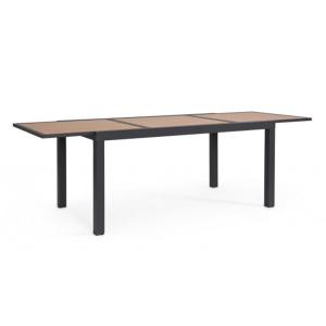 Table à rallonge en aluminium avec effet bois 160x90-240x90…