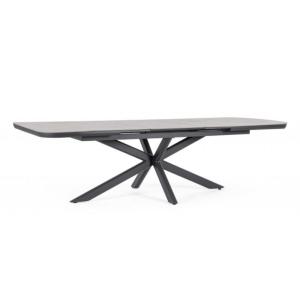 Table à rallonge en aluminium et pierre naturelle 200x100-2…