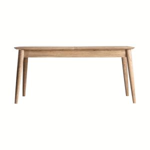Table à rallonge en bois de mindi marron  en 160x80x76 cm