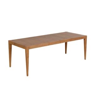 Table à rallonges 10 couverts en chêne, 220 x 90 cm bois