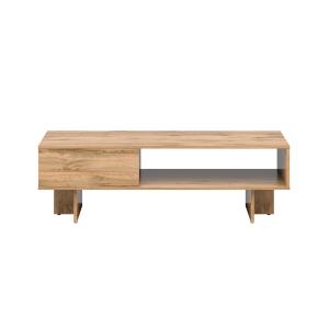 Table basse 1 tiroir 1 niche stratifiés beige