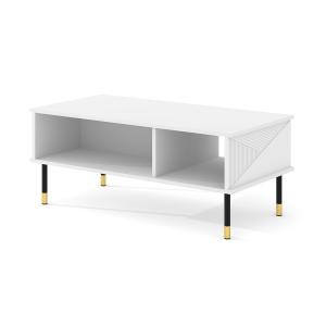 Table basse 110 cm stratifiés blanc