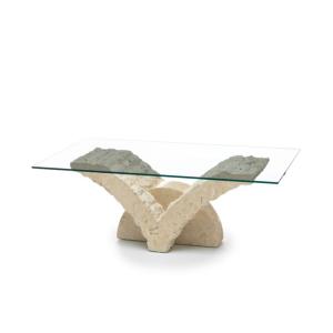 Table basse 120 x 70 - Transparente - Papillon