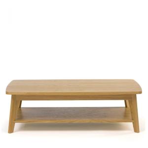 Table basse 2 plateaux bois clair