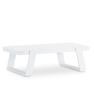 Table basse aluminium blanc