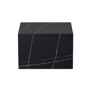 Table basse aspect marbre noir