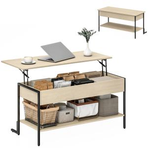 Table basse avec plateau relevable panneau de particules bo…