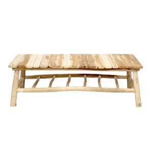 Table basse bois naturel de Teck L120