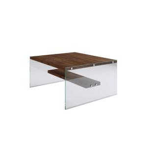 Table basse carrée 1 étagère en bois de pin et sa structure…