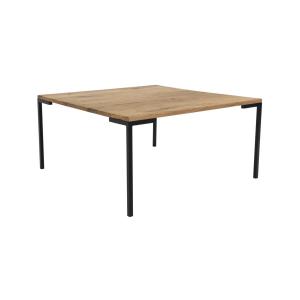 Table basse carrée en bois et métal 90x90cm naturel