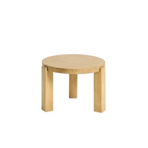 Table basse circulaire couleur naturelle, 50x35 cm