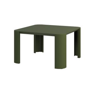 Table basse d'extérieur en acier galvanisé, verte