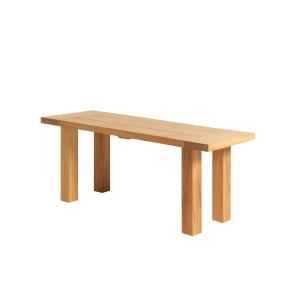 Table basse d'extérieur en bois d'iroko durable