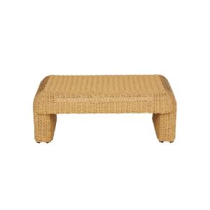 Table basse d'extérieur pour hôtel en résine recyclée tress…