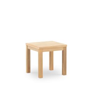 Table basse de jardin 45x45 en bois et céramique beige