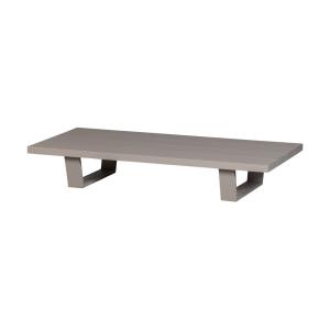 Table basse de jardin en aluminium clair