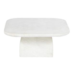 Table basse de jardin en béton imitation travertin beige L9…