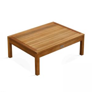 Table basse de jardin en bois 80 x 60 x 30 cm Maupiti