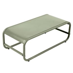 Table basse de jardin en métal 85x40x30 cm vert cactus
