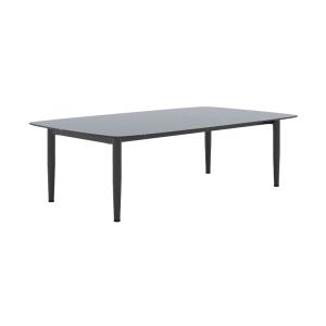 Table basse de jardin en verre effet marbre