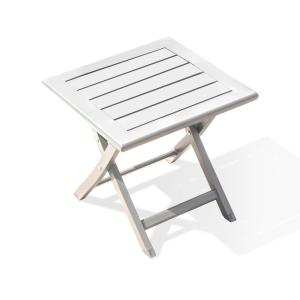 Table basse de jardin pliante en aluminium