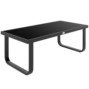 Table basse de jardin rectangulaire pieds réglables métal v…