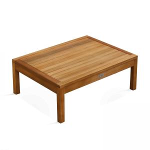 Table basse de terrasse en bois 80 x 60 x 30 cm Maupiti