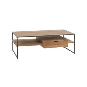 Table basse design en bois avec tiroir