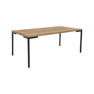 Table basse design en bois et métal 110x60cm