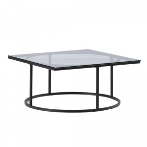 Table basse design en verre 90x90cm