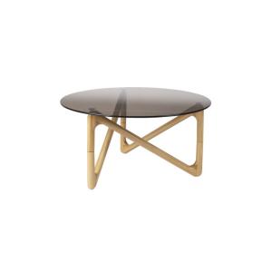 Table basse design en verre bois