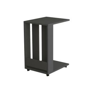 Table basse effet bois anthracite 37x45 h60 cm