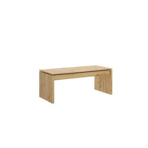Table basse effet bois beige 110x50 cm