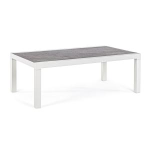 Table basse en aluminium avec plateau en céramique lunaire…