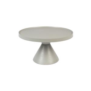 Table basse en aluminium gris