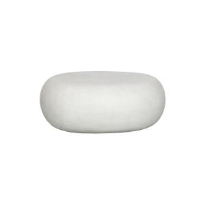 Table basse en argile blanche Pebble
