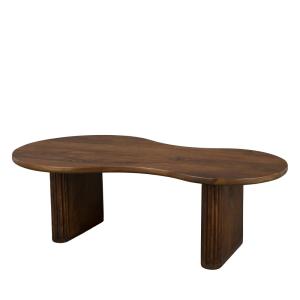 Table basse en bois 110x60cm bois foncé
