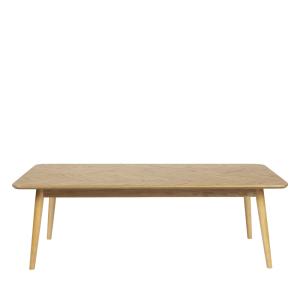 Table basse en bois 120x60cm bois clair