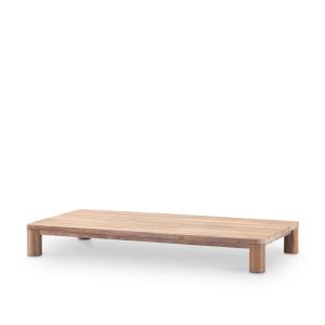 Table basse en bois 200x100 pieds cylindriques
