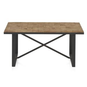 Table basse en bois avec blocs