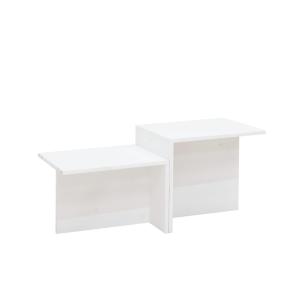 Table basse en bois de sapin blanche 100x44,6cm