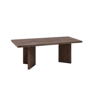 Table basse en bois de sapin en marron 120x50cm