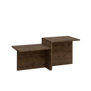 Table basse en bois de sapin marron 100x44,6cm