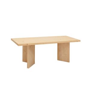 Table basse en bois de sapin marron 120x50cm