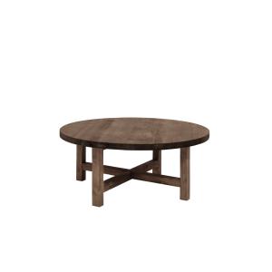 Table basse en bois de sapin marron Ø60x40cm