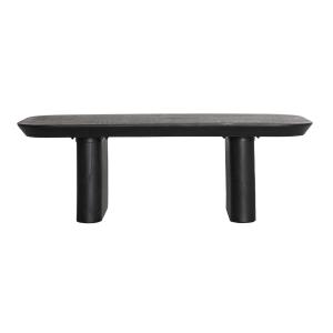 Table basse en bois de sapin noir 120x60x41 cm