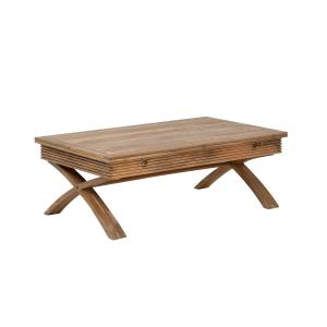 Table basse en bois marron 127x76 cm