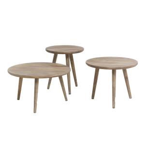 Table basse en bois marron 60 cm