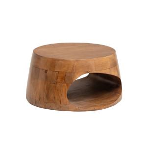 Table basse en bois marron 65 cm