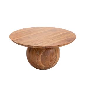 Table basse en bois marron 80 cm